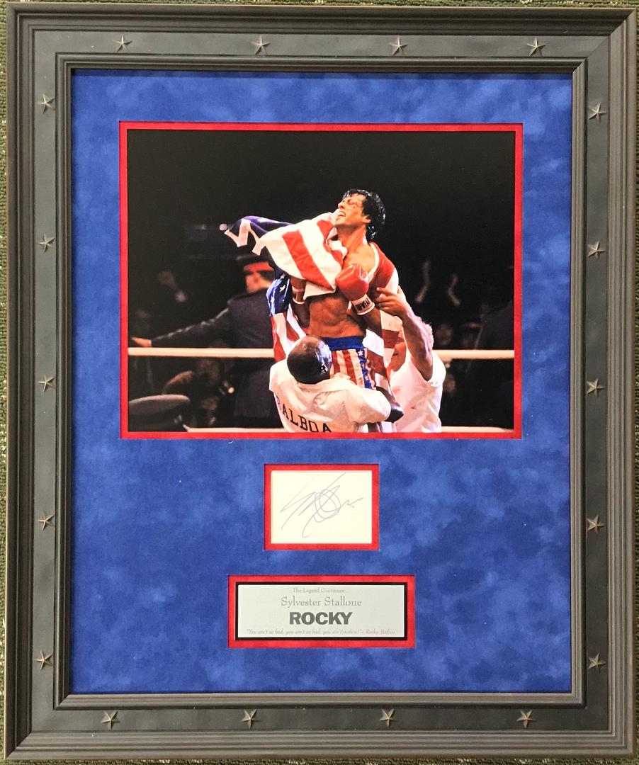 Sylvester Stallone Rocky Signed Cut