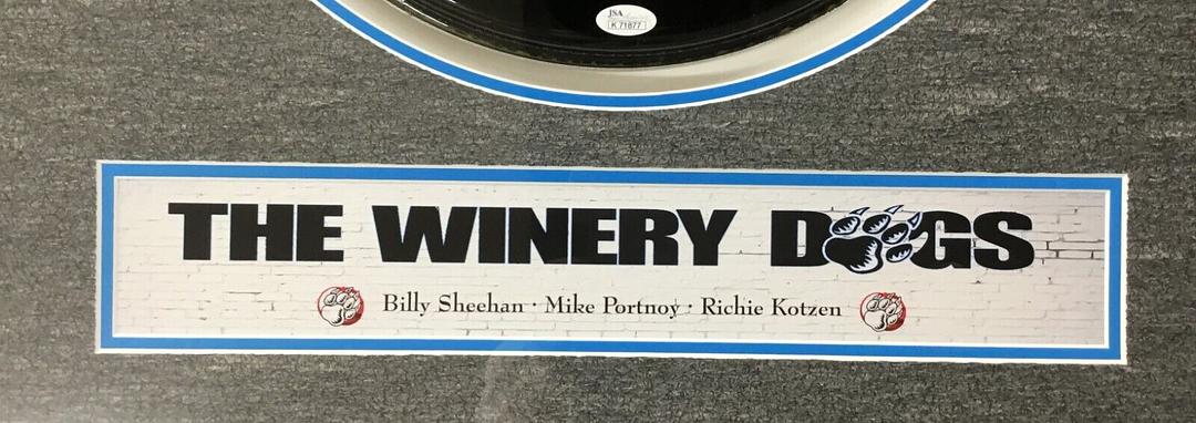 MIKE PORTNOY BILLEY SHEEHAN RICHIE KOTZEN Winery Dogs Band Signed Drum Head