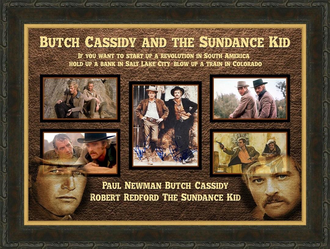 Paul Newman & Robert Redford Butch Cassidy Signed Photo