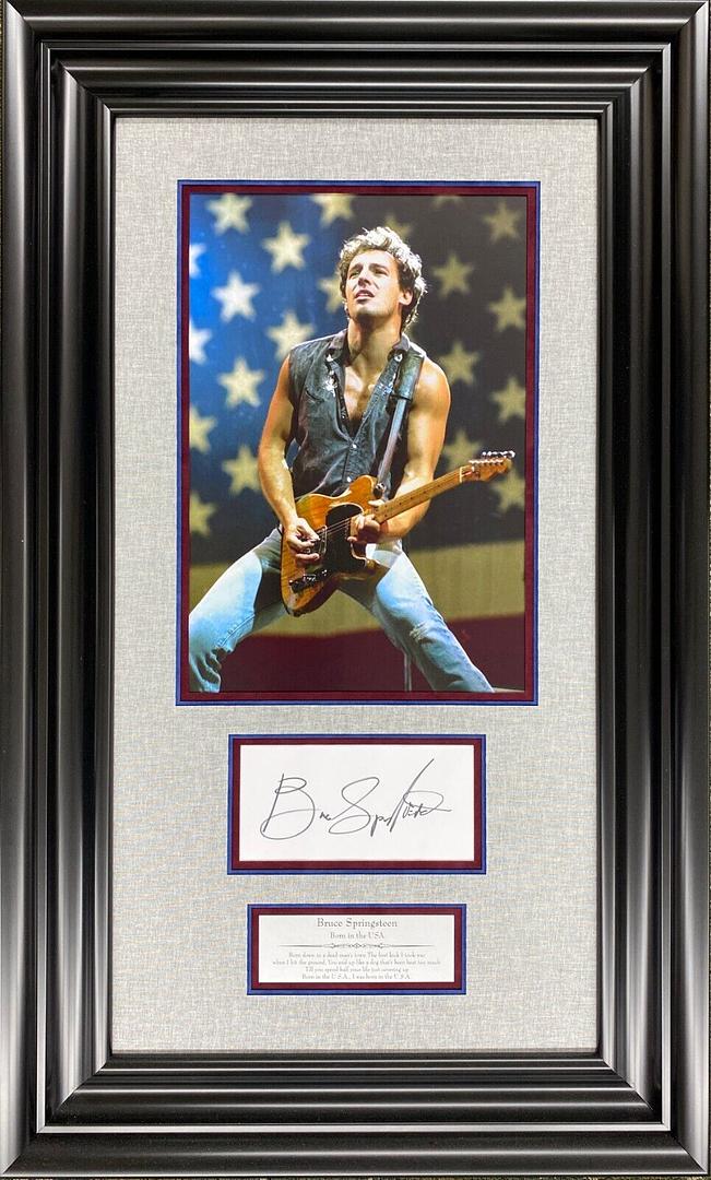 BRUCE SPRINGSTEEN SIGNED CUT