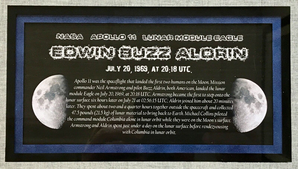 Edwin "Buzz" Aldrin-Apollo 11 signed cut