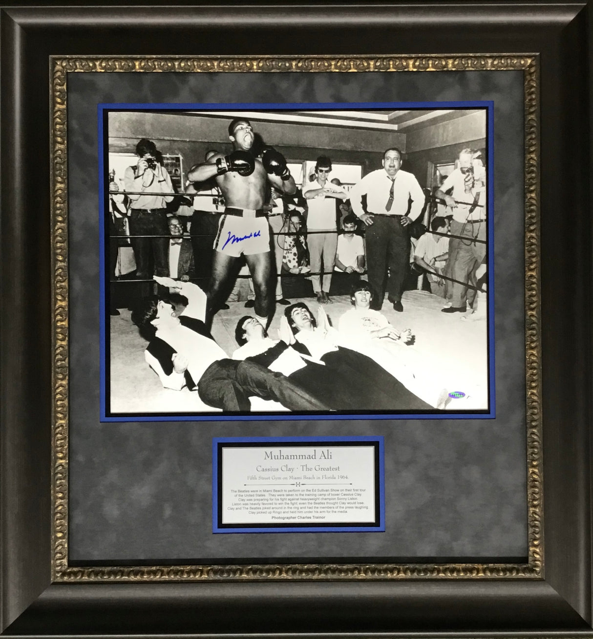 Muhammad Ali w/Beatles signed photo