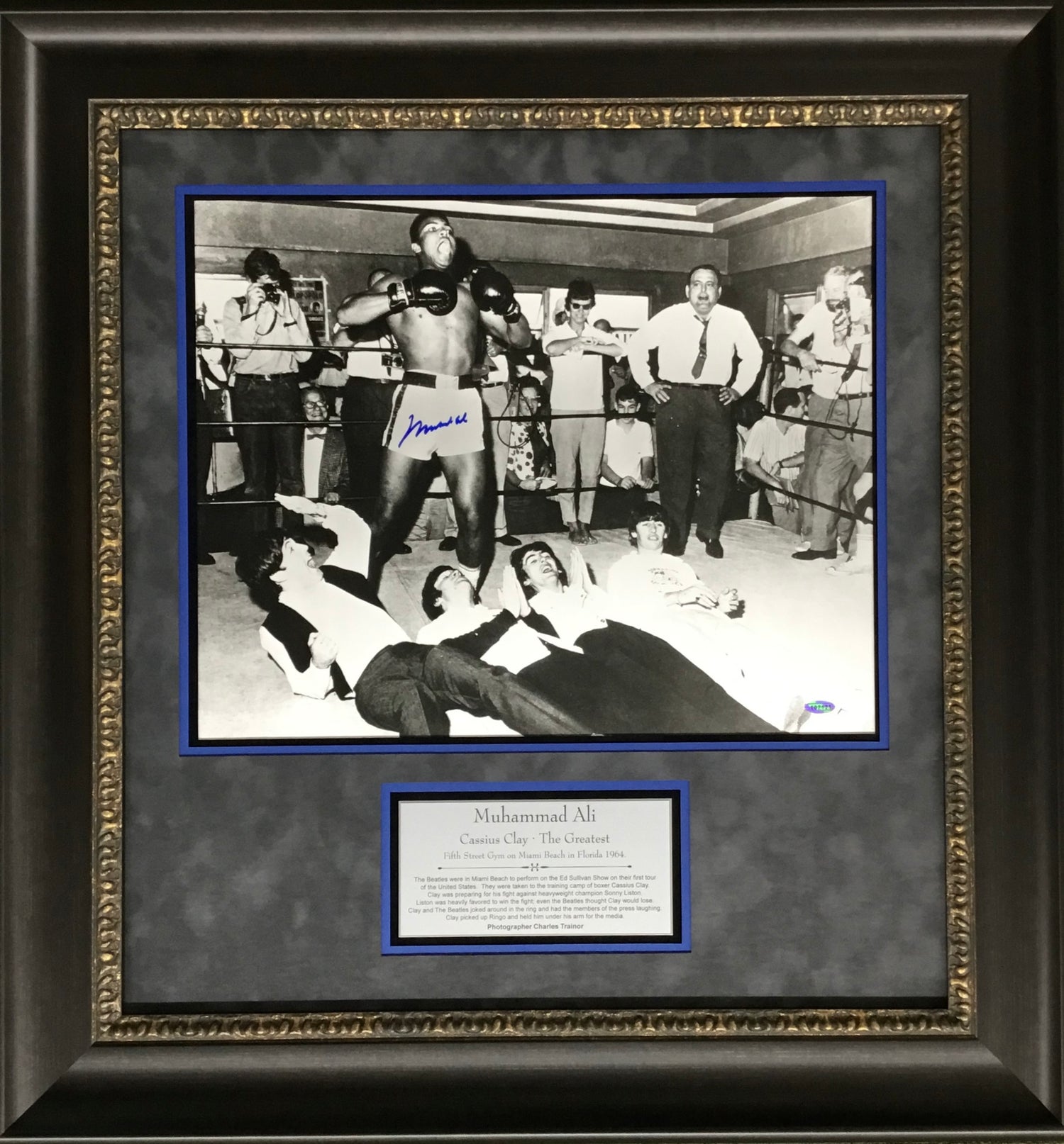 Muhammad Ali w/Beatles signed photo