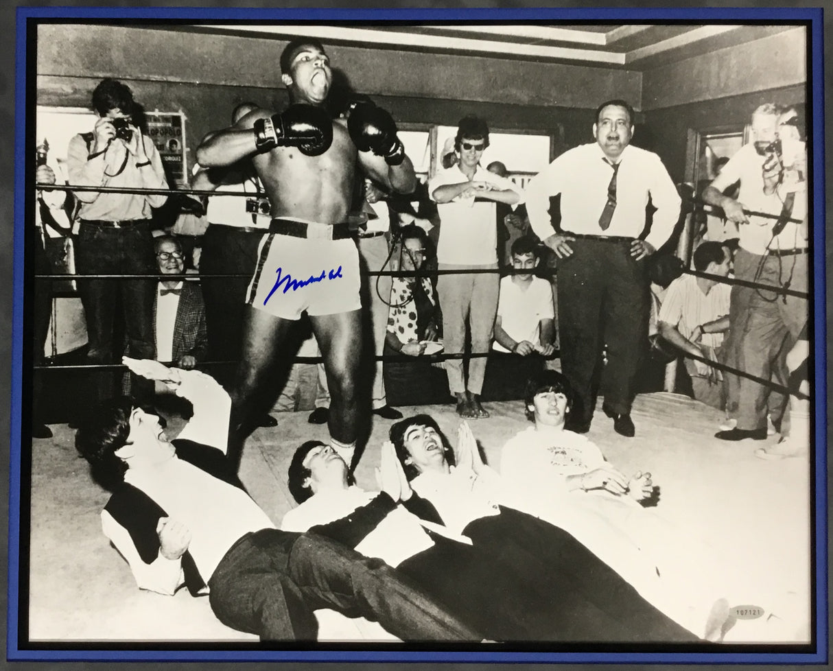 Muhammad Ali w/Beatles signed photo