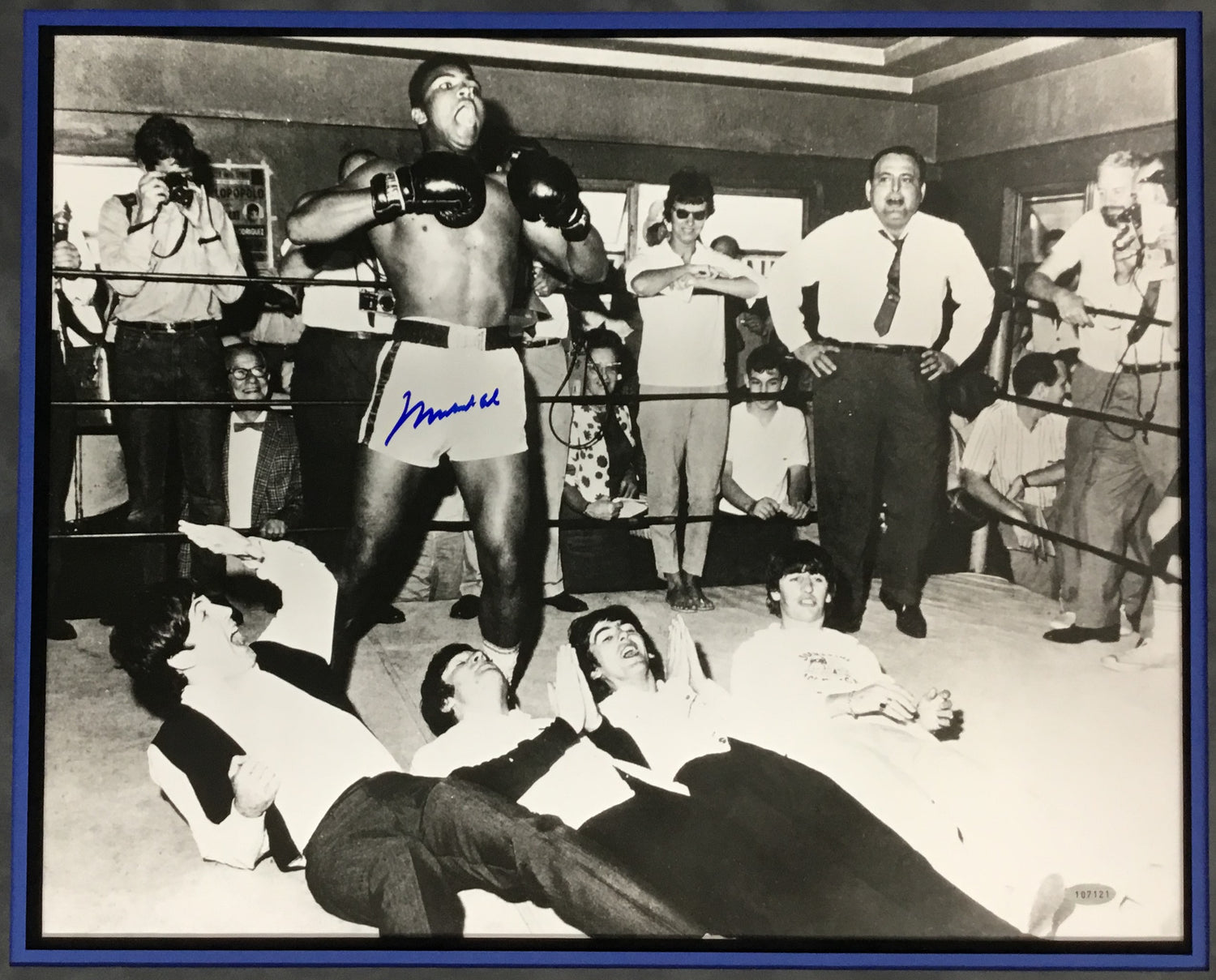 Muhammad Ali w/Beatles signed photo