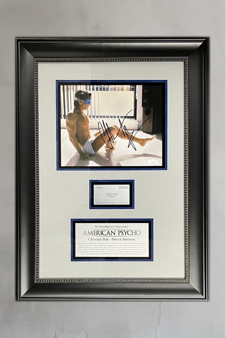 Christian Bale-American Psycho signed photo