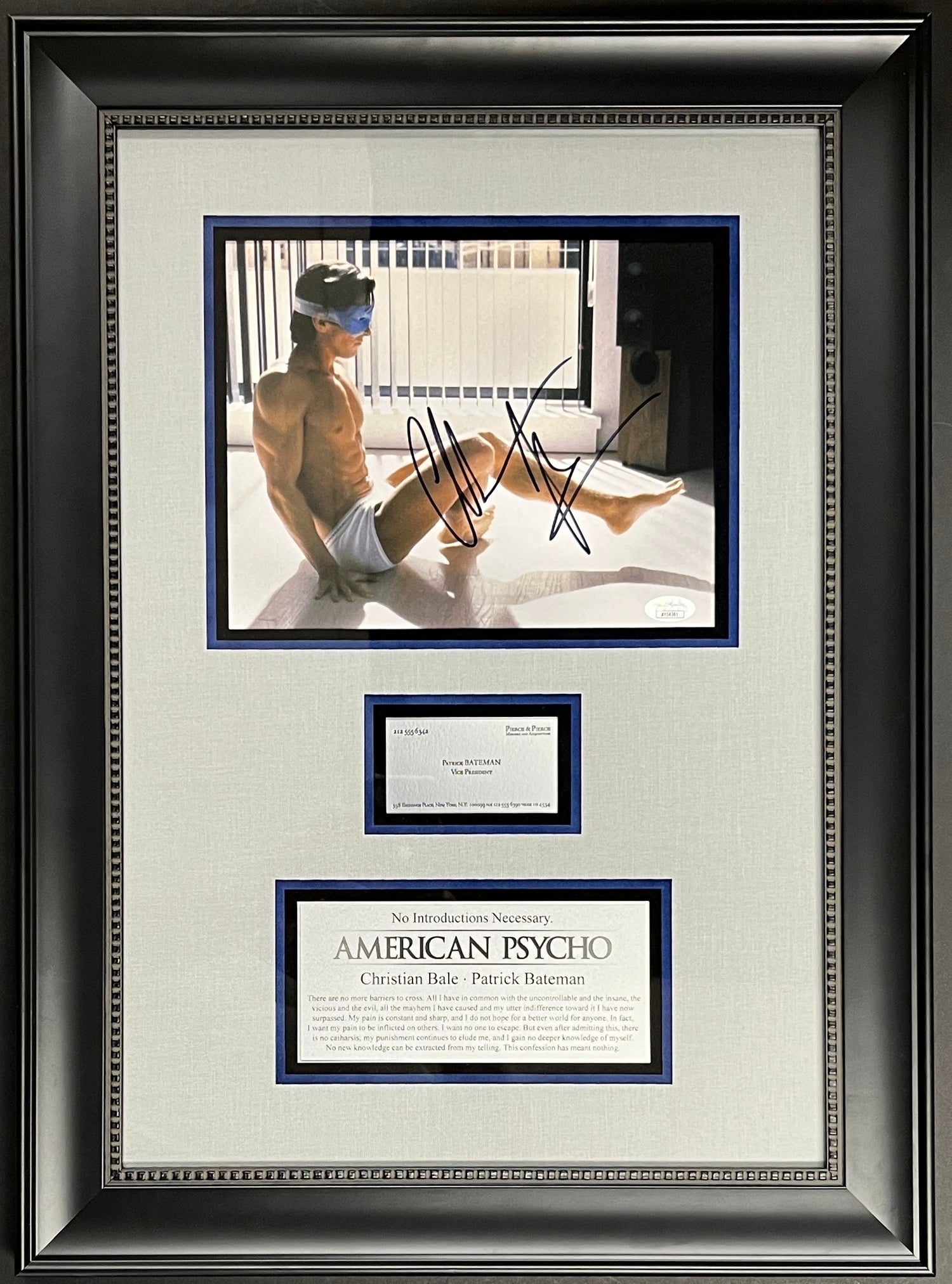 Christian Bale-American Psycho signed photo