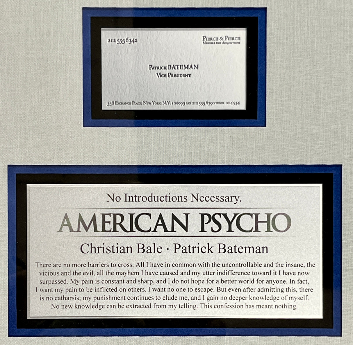 Christian Bale-American Psycho signed photo
