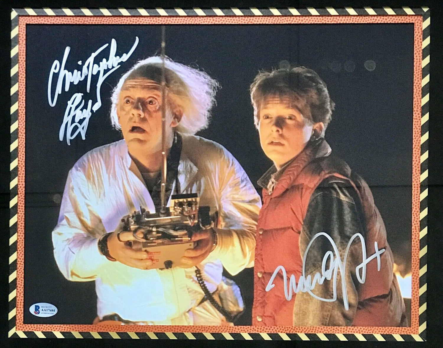 Michael J Fox/Christopher Lloyd- Back To The Future signed photo