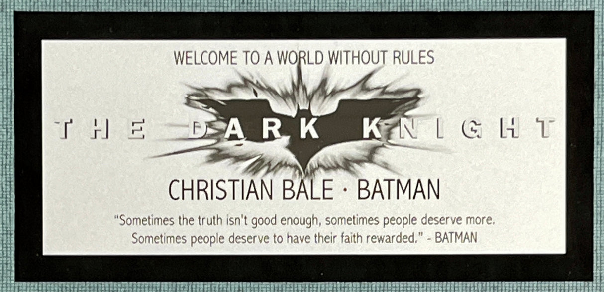 Cristian Bale-Batman signed photo