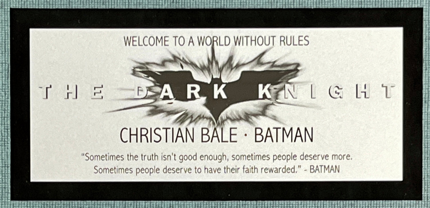 Cristian Bale-Batman signed photo