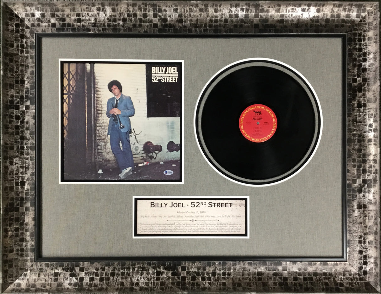 Billy Joel 52nd Street Signed Record Cover