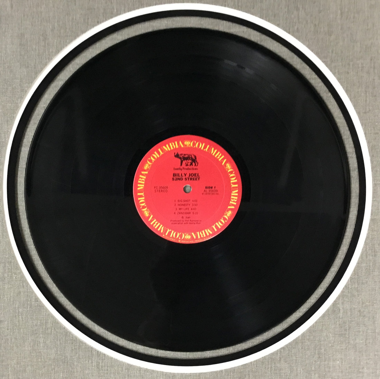 Billy Joel 52nd Street Signed Record Cover