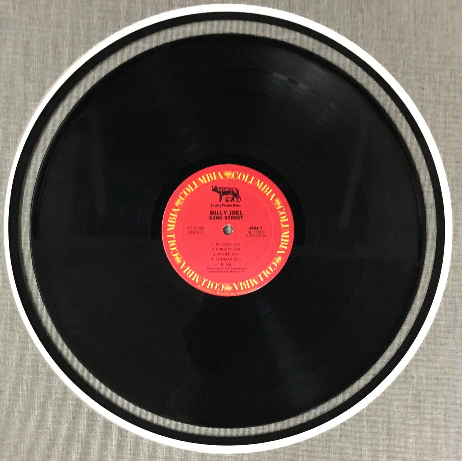 Billy Joel 52nd Street Signed Record Cover
