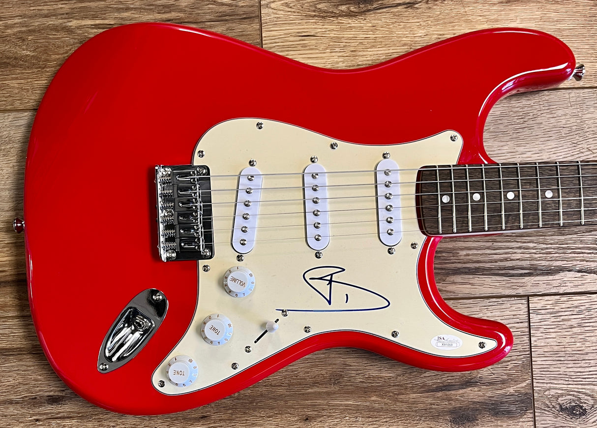 RARE-David Bowie d.2016 (Ziggy Stardust) signed Fender Squire  guitar