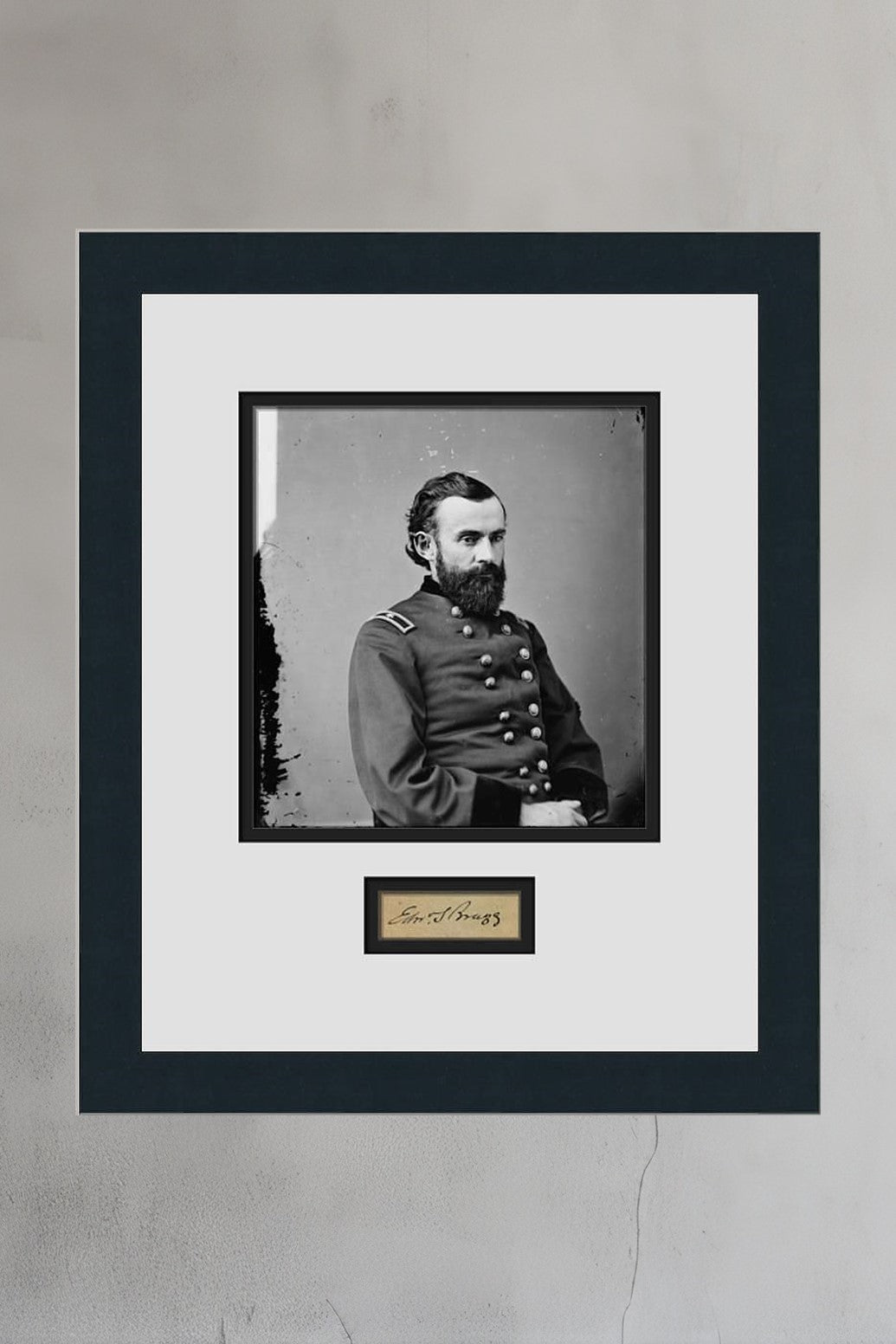 Edward S. Bragg Military General Civil War Signed Cut