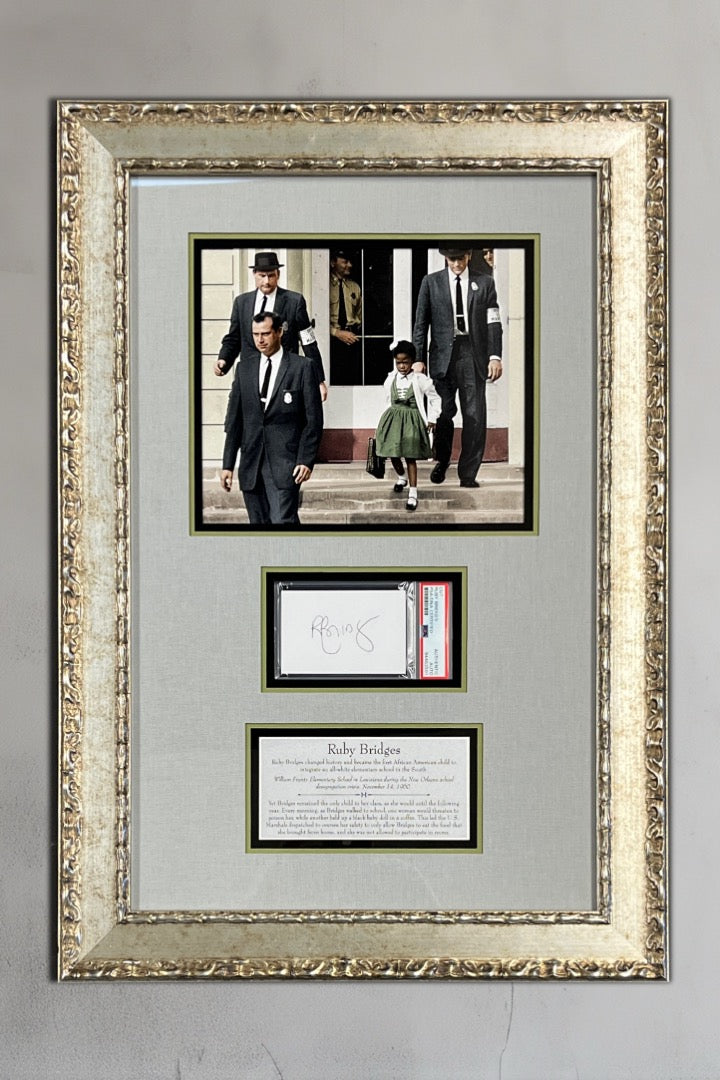 Ruby Bridges-Civil Rights Figure signed cut