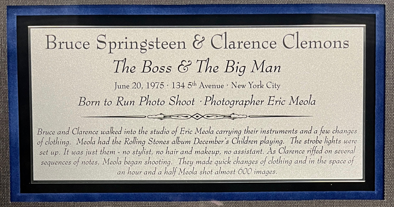 Bruce Springsteen/Clarence Clemons-Born To Run signed cuts