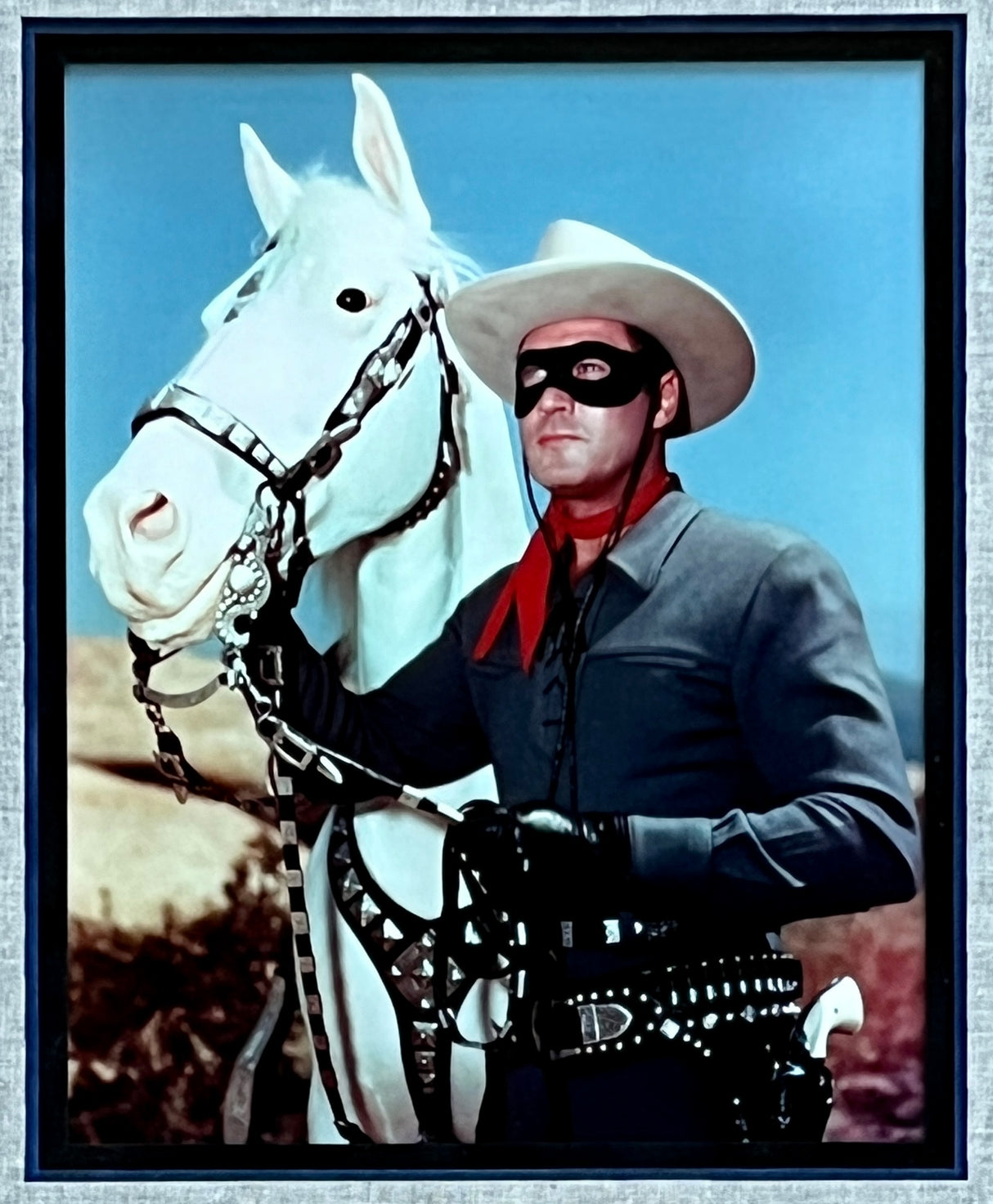 Clayton Moore-The Lone Ranger signed cut