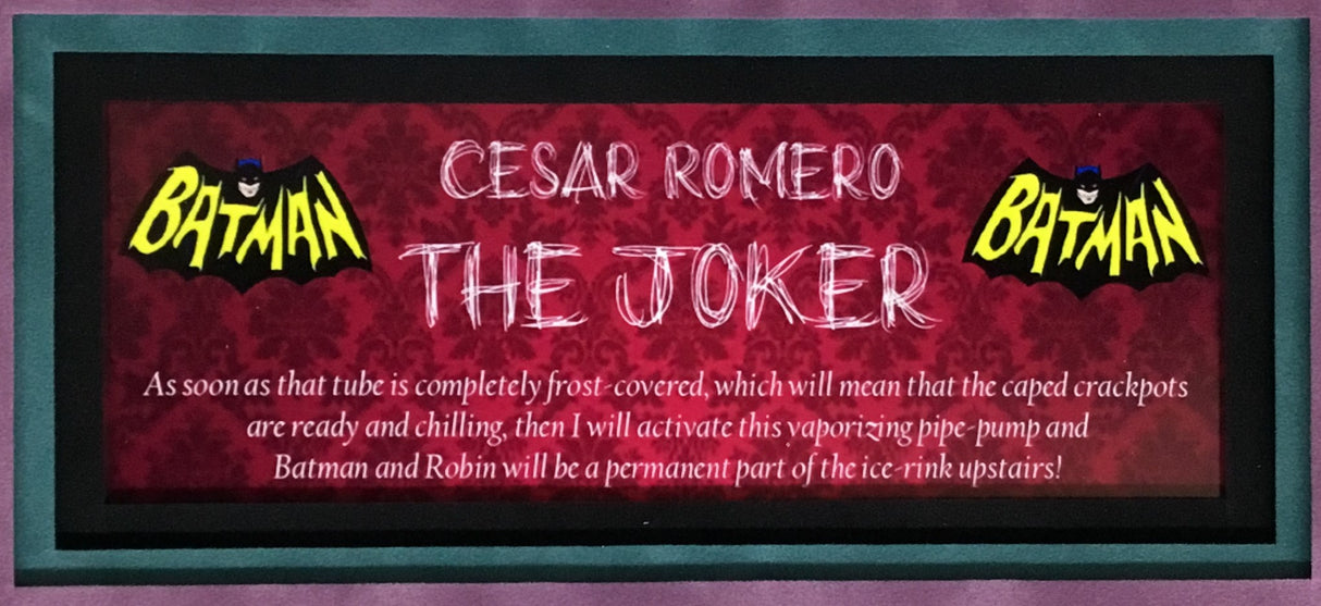 Cesar Romero-The Joker signed cut
