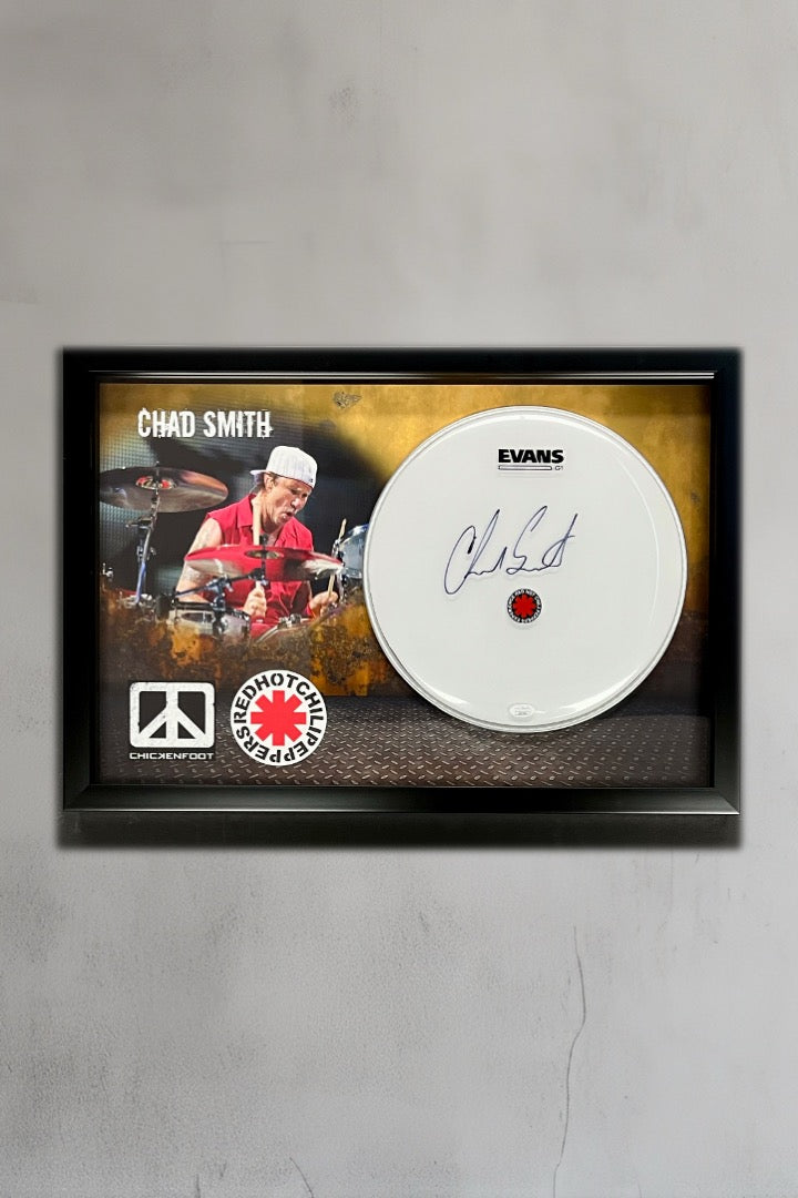 Chad Smith-Red Hot Chili Peppers signed drumhead