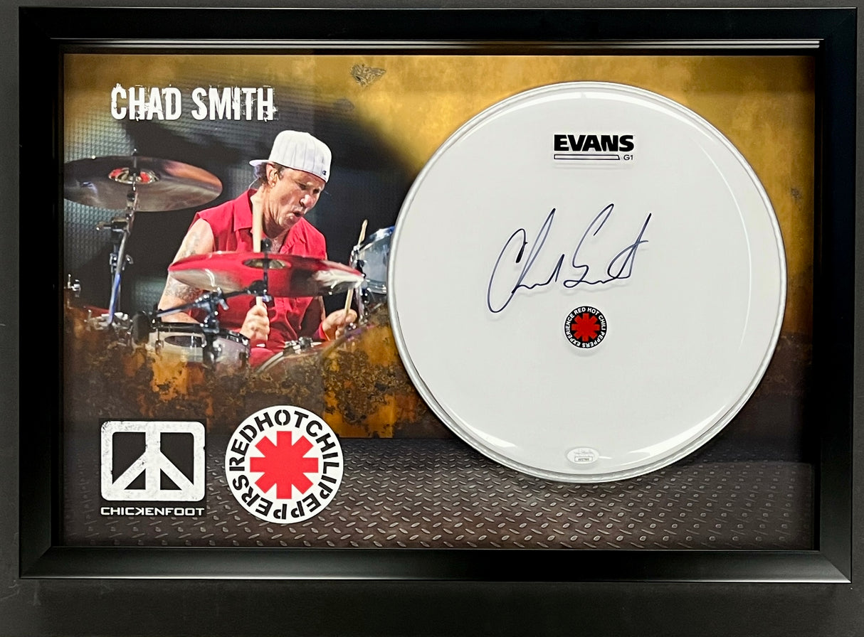 Chad Smith-Red Hot Chili Peppers signed drumhead