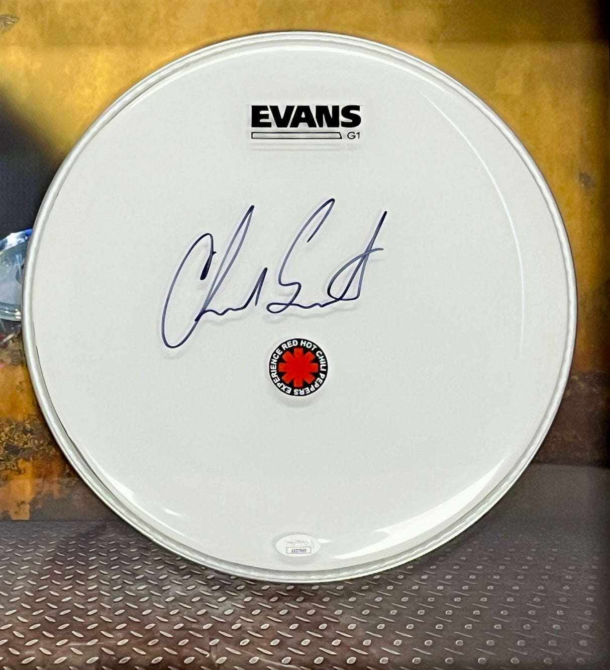 Chad Smith-Red Hot Chili Peppers signed drumhead