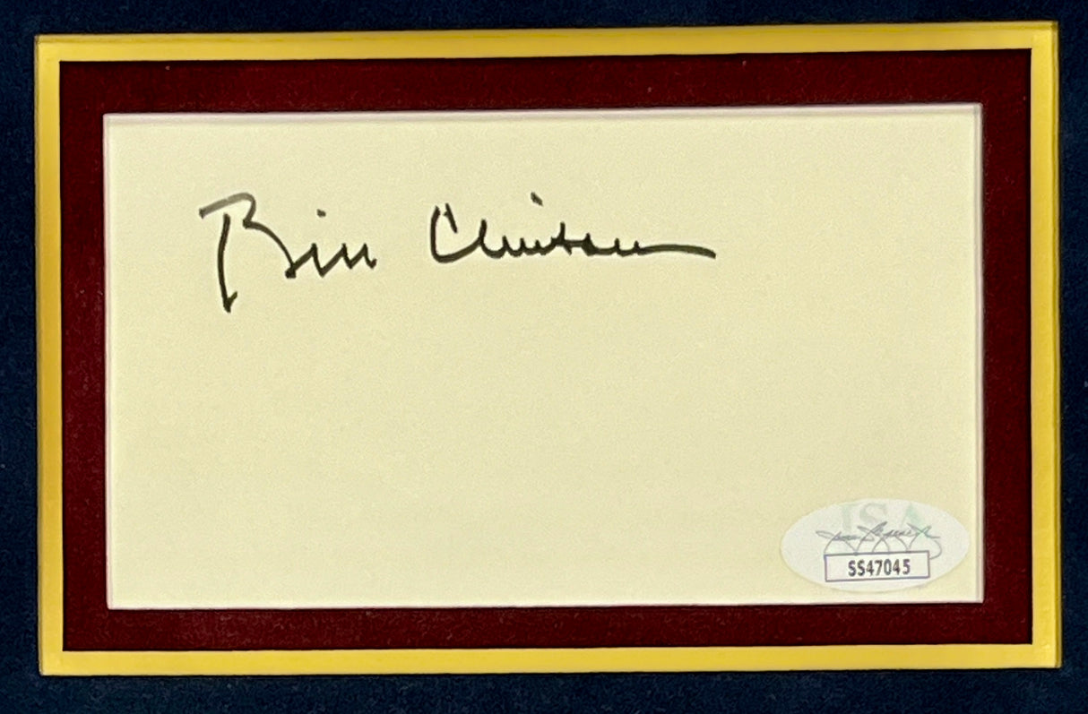 Bill Clintons signed cut