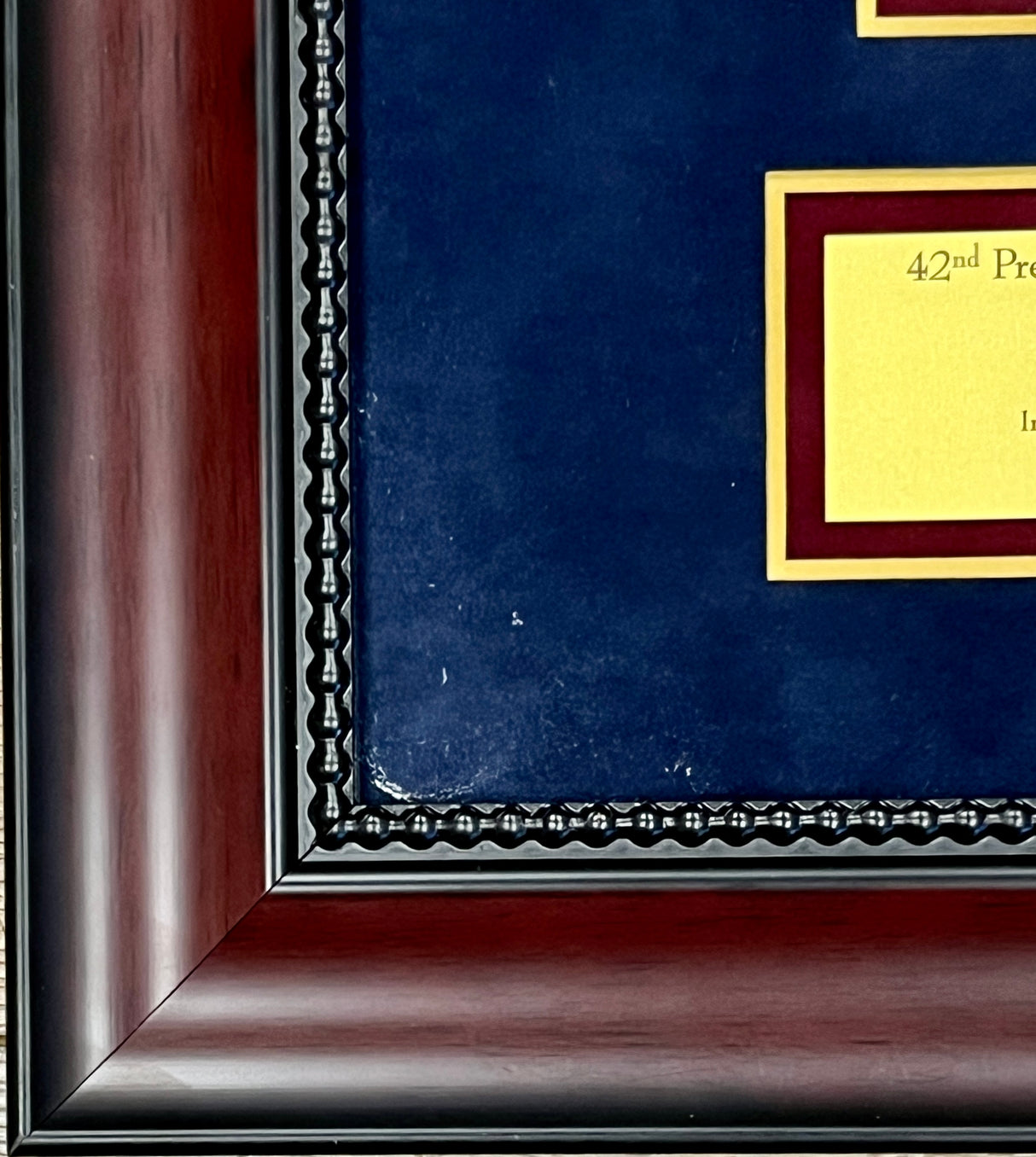 Bill Clintons signed cut