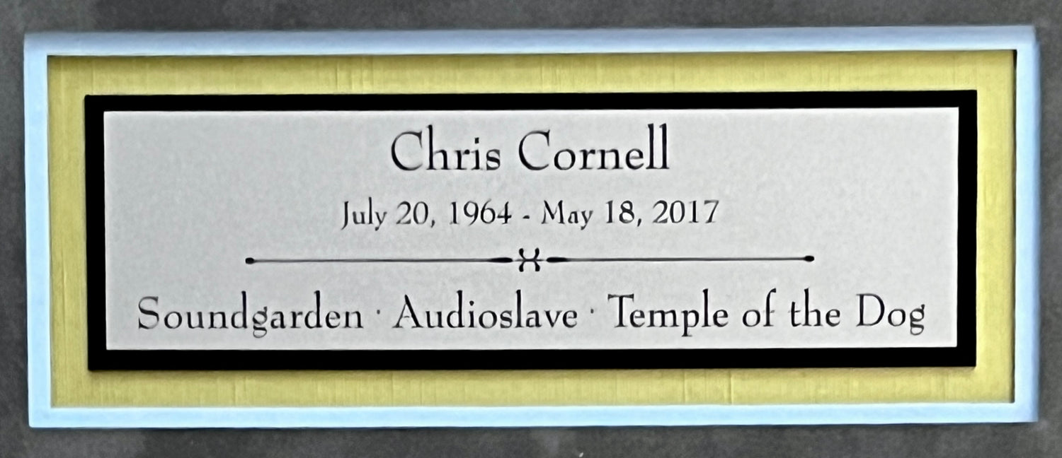 Chris Cornell-Soundgarden/Audio Slave signed poster