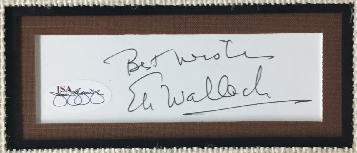 Eli Wallach- The Good, The Bad and The Ugly signed cut