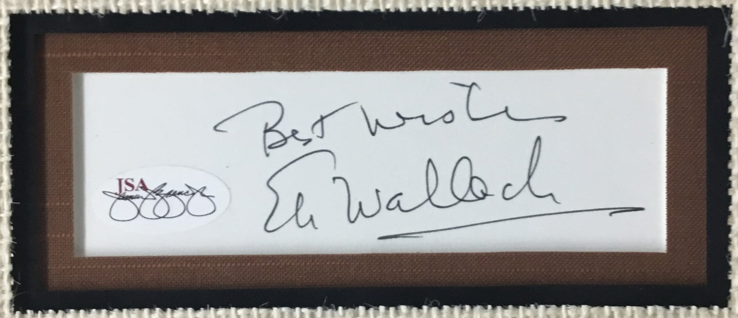 Eli Wallach- The Good, The Bad and The Ugly signed cut