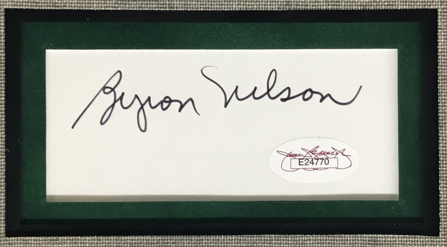 Byron Nelson d.2006 signed cut