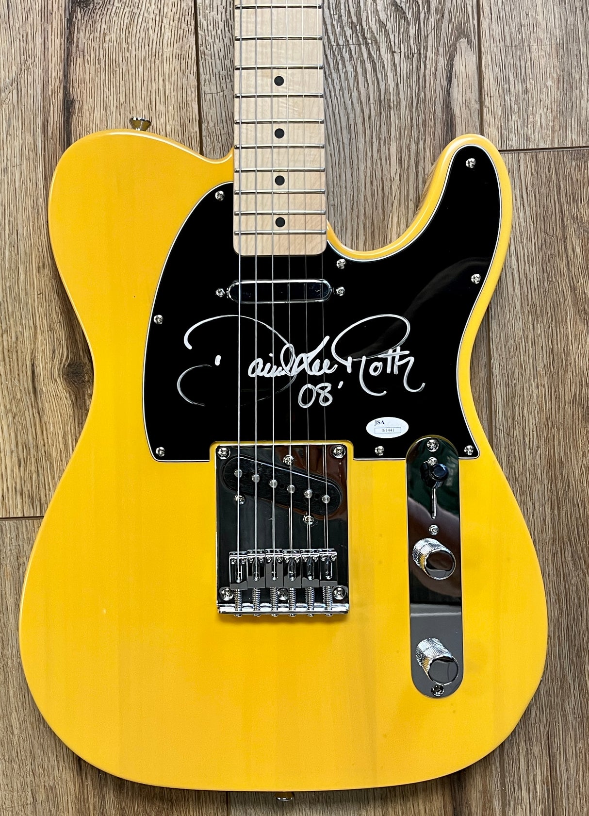 David Lee Roth (Van Halen) signed Fender Squire guitar