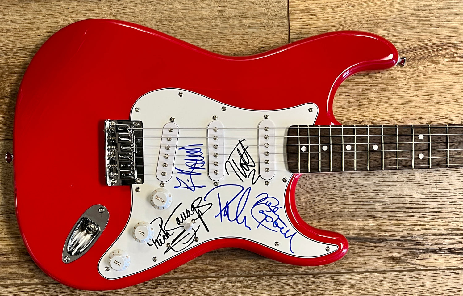 Def Leppard Band Signed Guitar