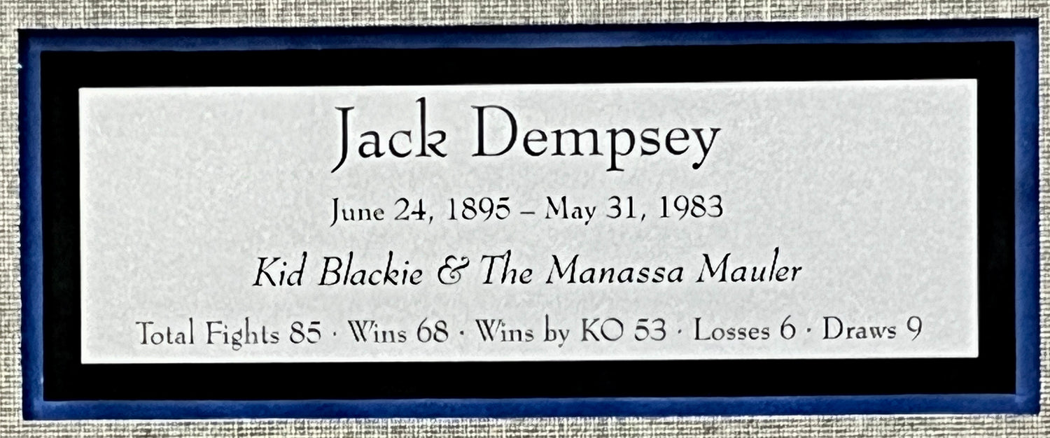 Jack Dempsey signed cut