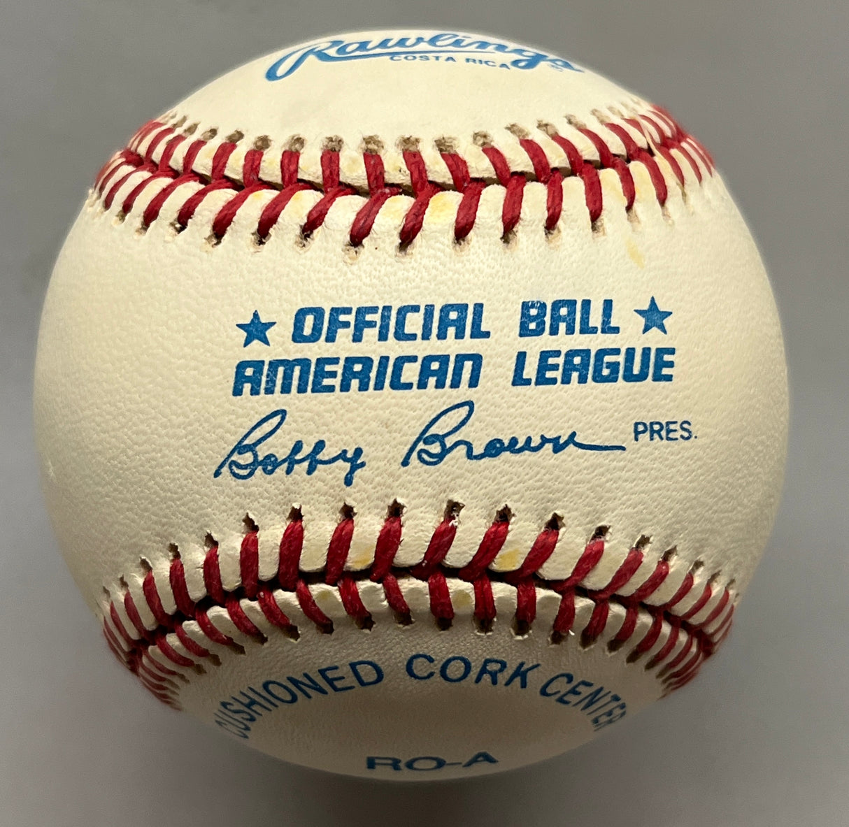 Joe DiMaggio signed A.L. Baseball-JSA