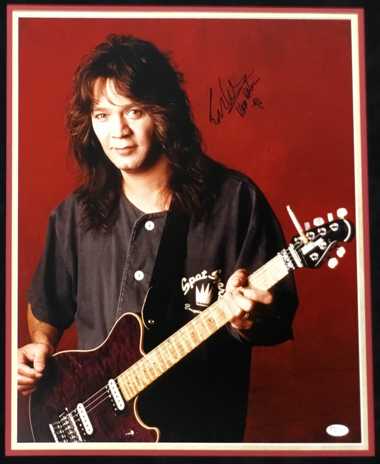 Eddie Van Halen signed photo