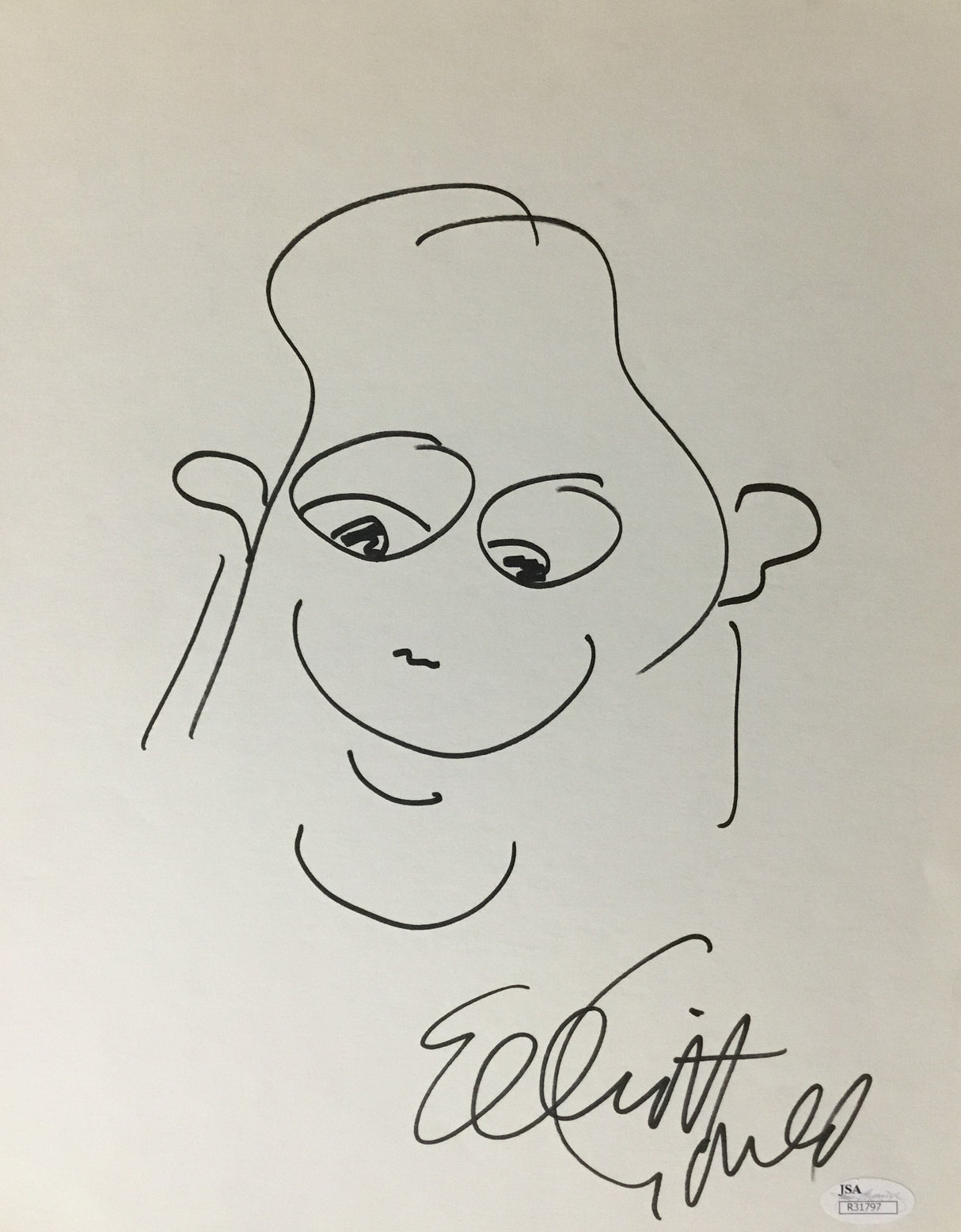 Elliot Gould Signed Self Portrait Oceans 11