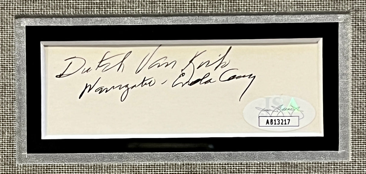 Enola Gay Crew cut signatures
