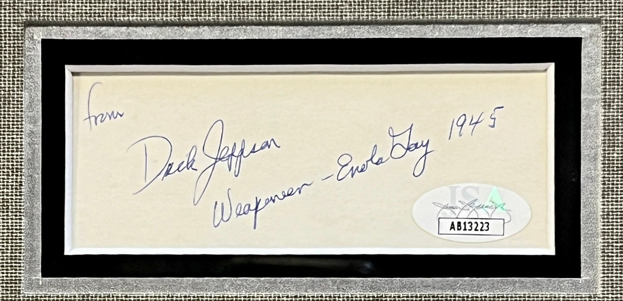 Enola Gay Crew cut signatures