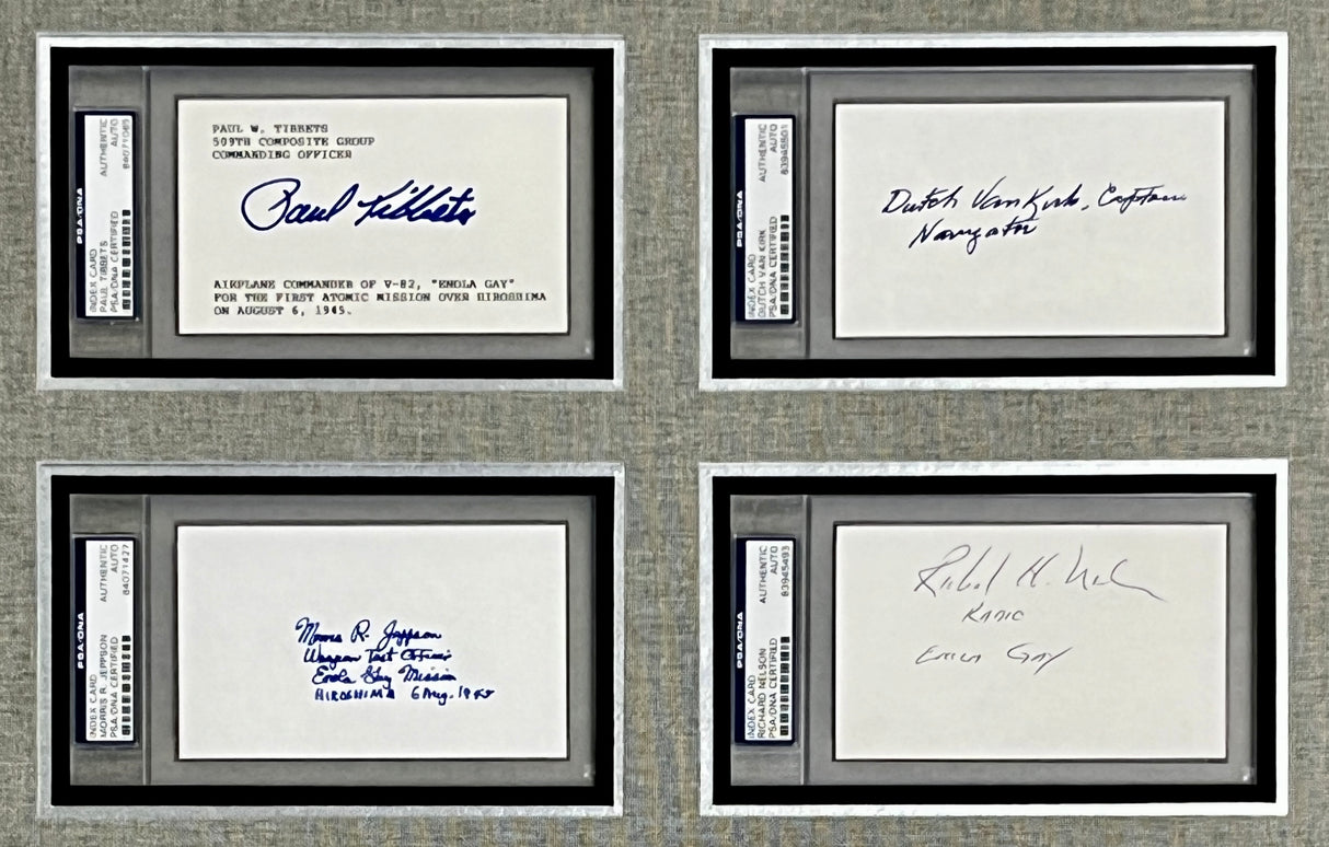 Enola Gay Crew cut signatures