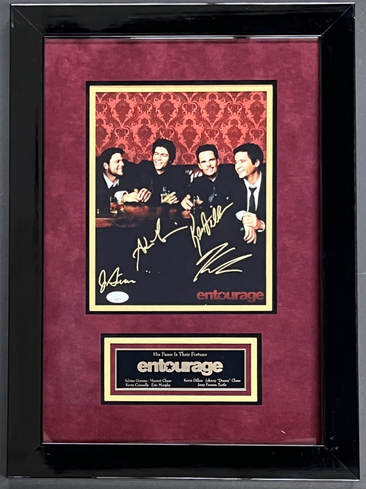Entourage cast signed 8x10