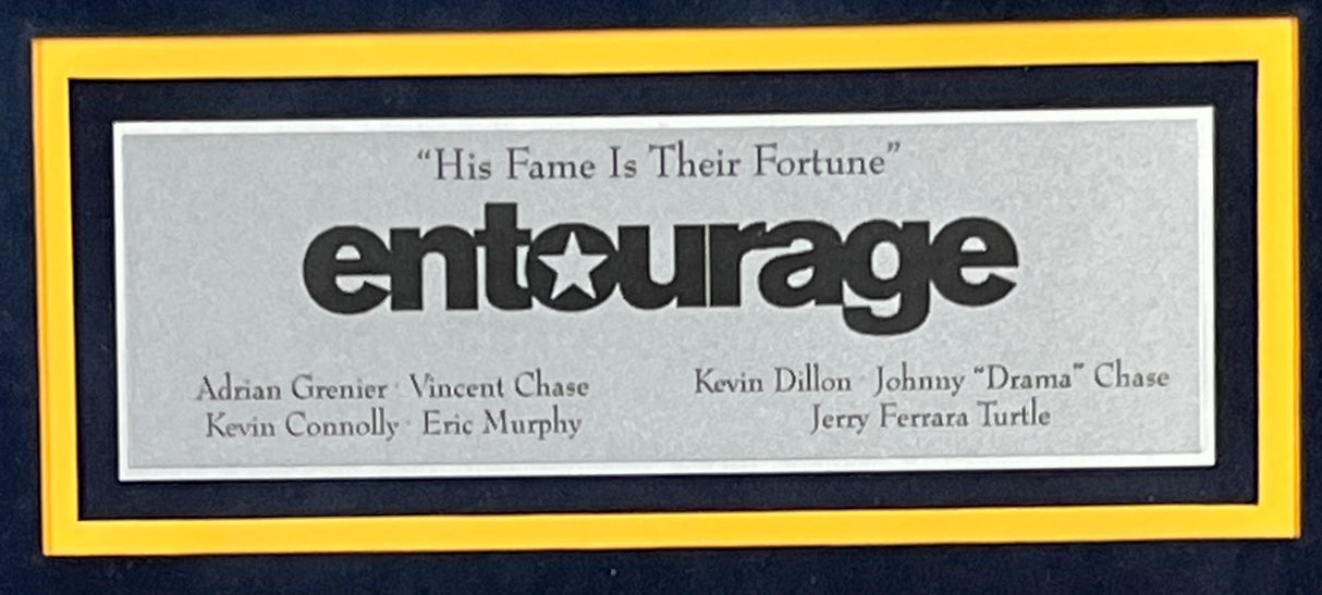Entourage Cast signed License Plate