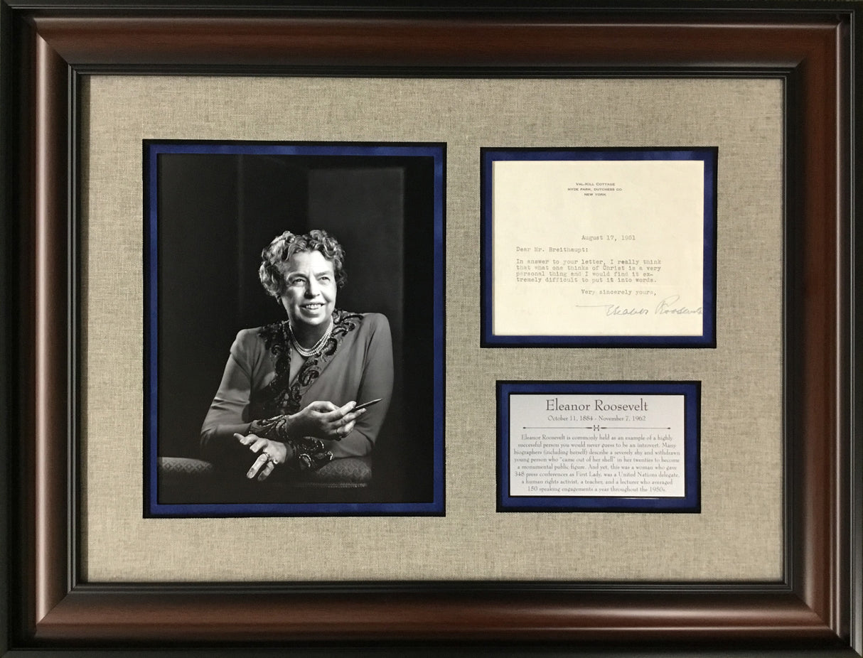 First Lady Eleanor Roosevelt Signed 1951 Letter