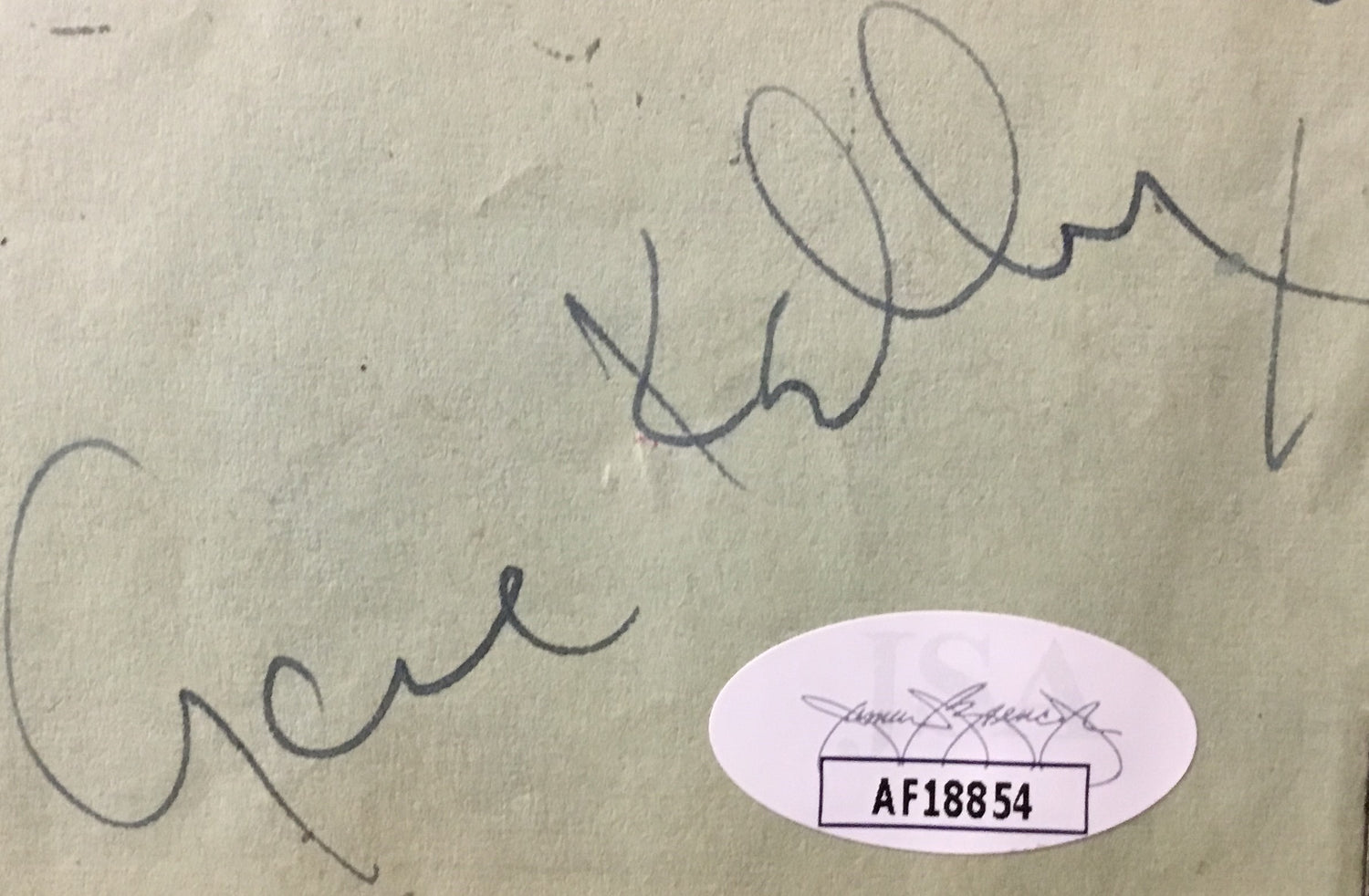 Gene Kelly Signed Cut Singing in the Rain