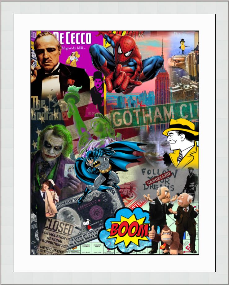 Punk Gotham City Limited Edition Giclee on Paper