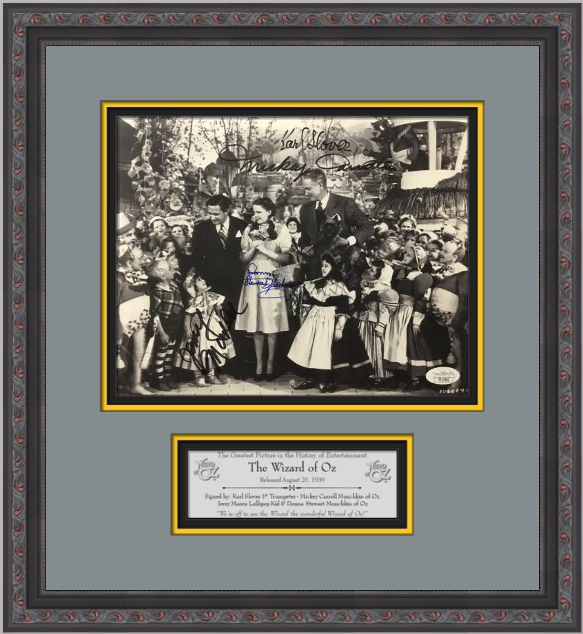 Wizard of OZ Signed by 4 Munchkins