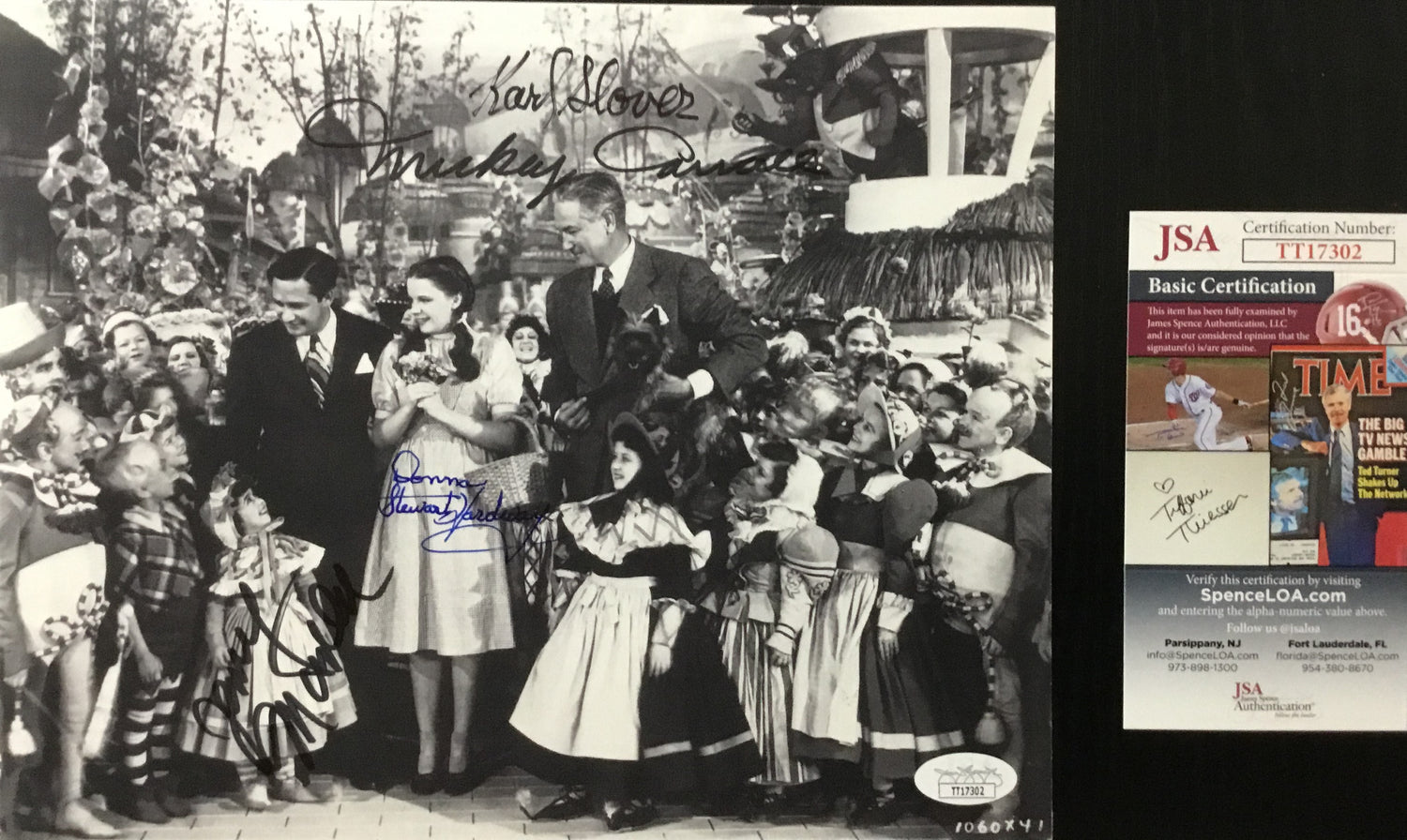 Wizard of OZ Signed by 4 Munchkins