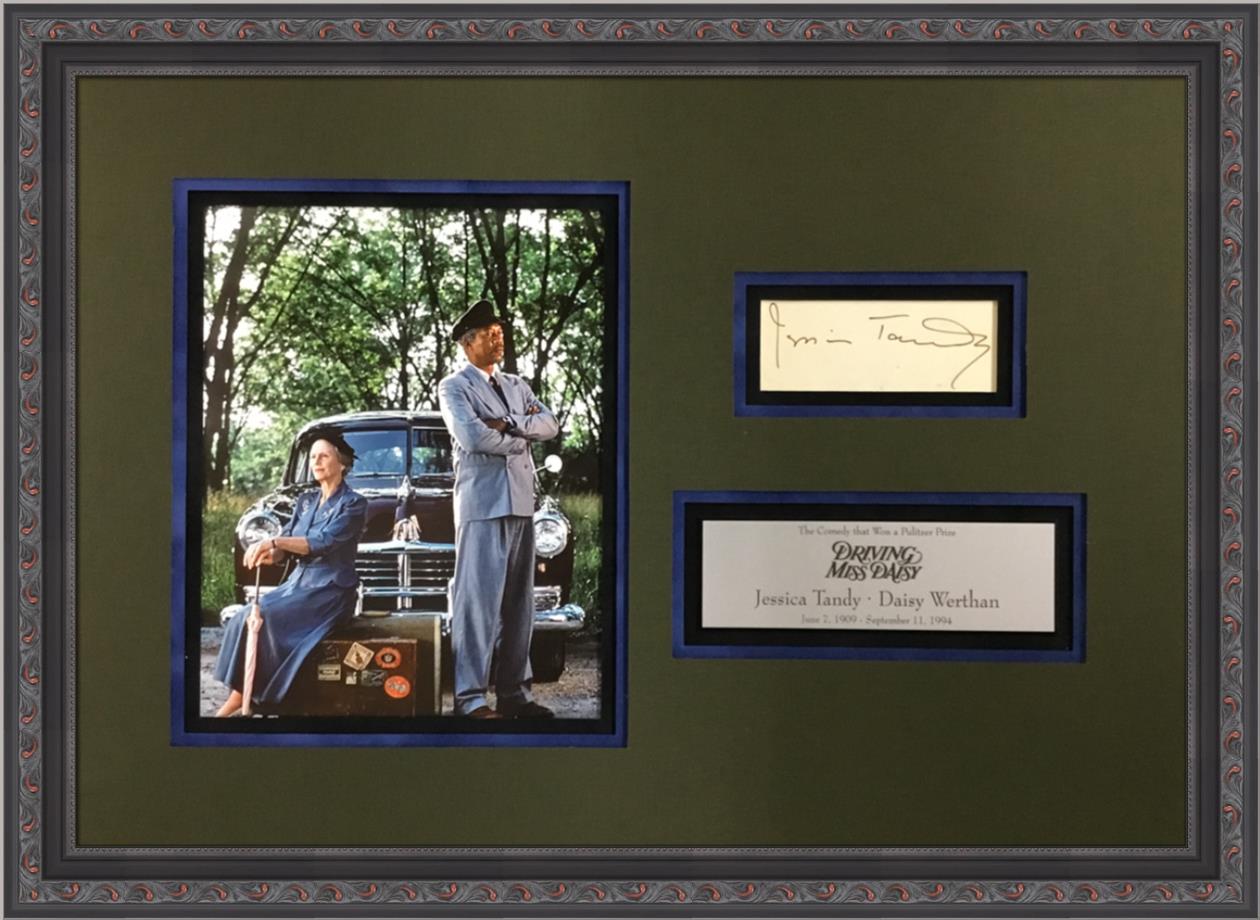 Jessica Tandy Signed Cut Driving Miss Daisy